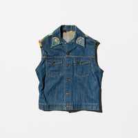 Vintage 70s “Raggedy Ann & Andy” Having Sex Embroidered Denim Vest