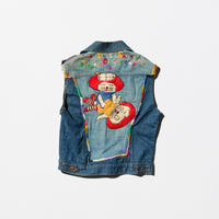 Vintage 70s “Raggedy Ann & Andy” Having Sex Embroidered Denim Vest