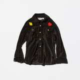 Vintage《maximam》Sequin Playing Card Patterned Velvet Shirt&Pants Set-up