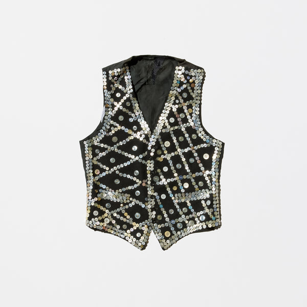 Vintage “Pearly King” Old Costume Vest Made in England