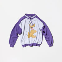 Vintage《Disney FASHIONS》 “Pluto” Hand Mock Neck Sweat Shirt