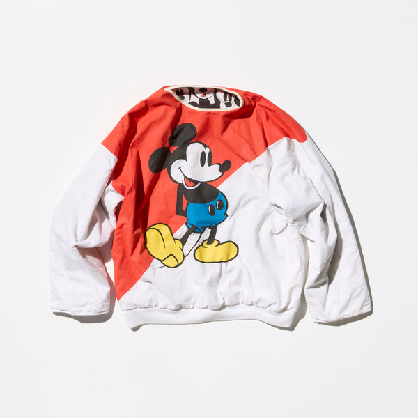 Vintage “Mickey Mouse” Shirt Fabric Reversible Sweat Shirt with Insulation