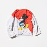 Vintage “Mickey Mouse” Shirt Fabric Reversible Sweat Shirt with Insulation