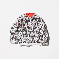 Vintage “Mickey Mouse” Shirt Fabric Reversible Sweat Shirt with Insulation