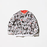 Vintage “Mickey Mouse” Shirt Fabric Reversible Sweat Shirt with Insulation