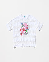 Vintage《Tour champ》Slash Finish Bird Patterned Big T-shirt