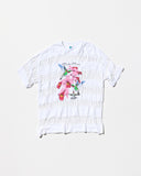 Vintage《Tour champ》Slash Finish Bird Patterned Big T-shirt