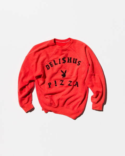 Vintage “DELISHUS PIZZA” Sweat Shirt