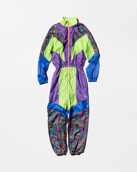 Vintage 80s Feeling Aerobics Uniform-Inspired Jumpsuit