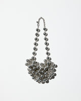 Vintage A Lot Of Silver Ball Necklace