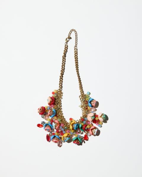 Vintage Glass&Beads Colorful Necklace
