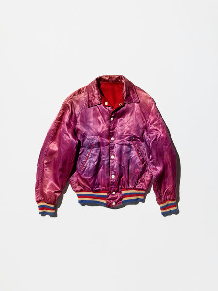 Vintage 50s Satin&Corduroy Reversible Sports Jacket