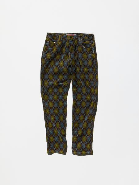 Vintage《SILVER JEANS》Argyle Pattern Corduroy Pants