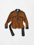 Vintage《STUDIO 1201》Tiger Pattern Silk Shirt