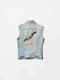Vintage Embroidered Denim Vest