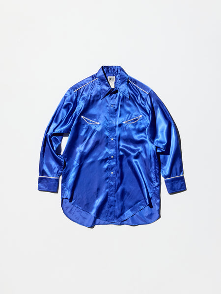Vintage 80s《LEVI STRAUSS》Blue Satin Rodeo Shirt