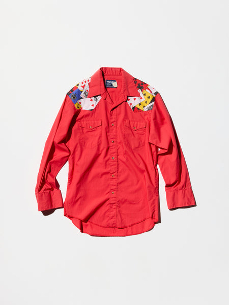 Vintage 80s《Wrangler》“Playing Card” Western Shirt