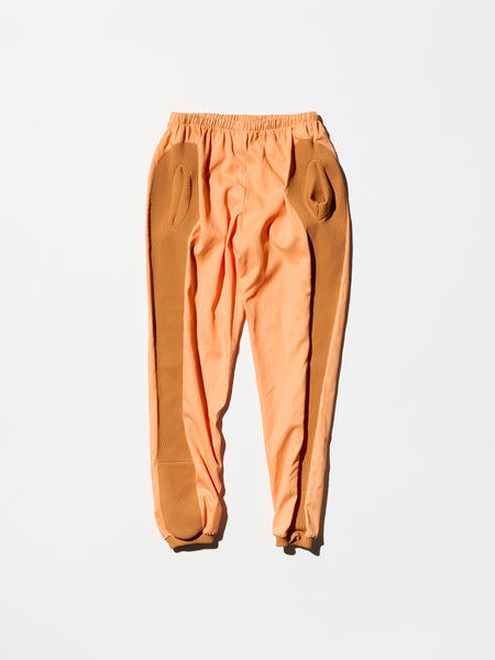 Vintage Nylon×Knit Rib Switching Design Pants