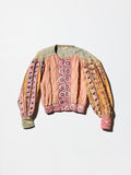 Vintage《sharon robinson》Artistic Painted Balloon Sleeve Quilting Jacket