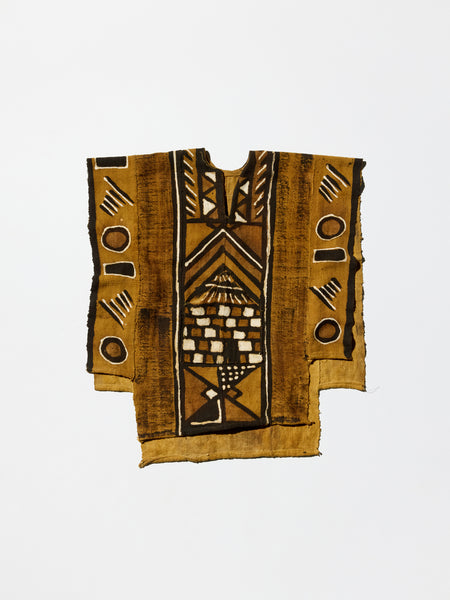 Vintage Mud Dyeing African Poncho