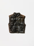 Vintage《dimonti LONDON 》Leather Down Vest