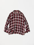 Vintage 1950s《McGREGOR》Boro Ombre Check Rayon Shirt