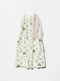 《Midorikawa》SLIP DRESS with A Lace Brooch Pin