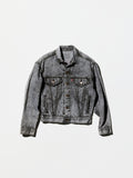 Vintage《Levi's》1980s Black Denim Tracker Jacket