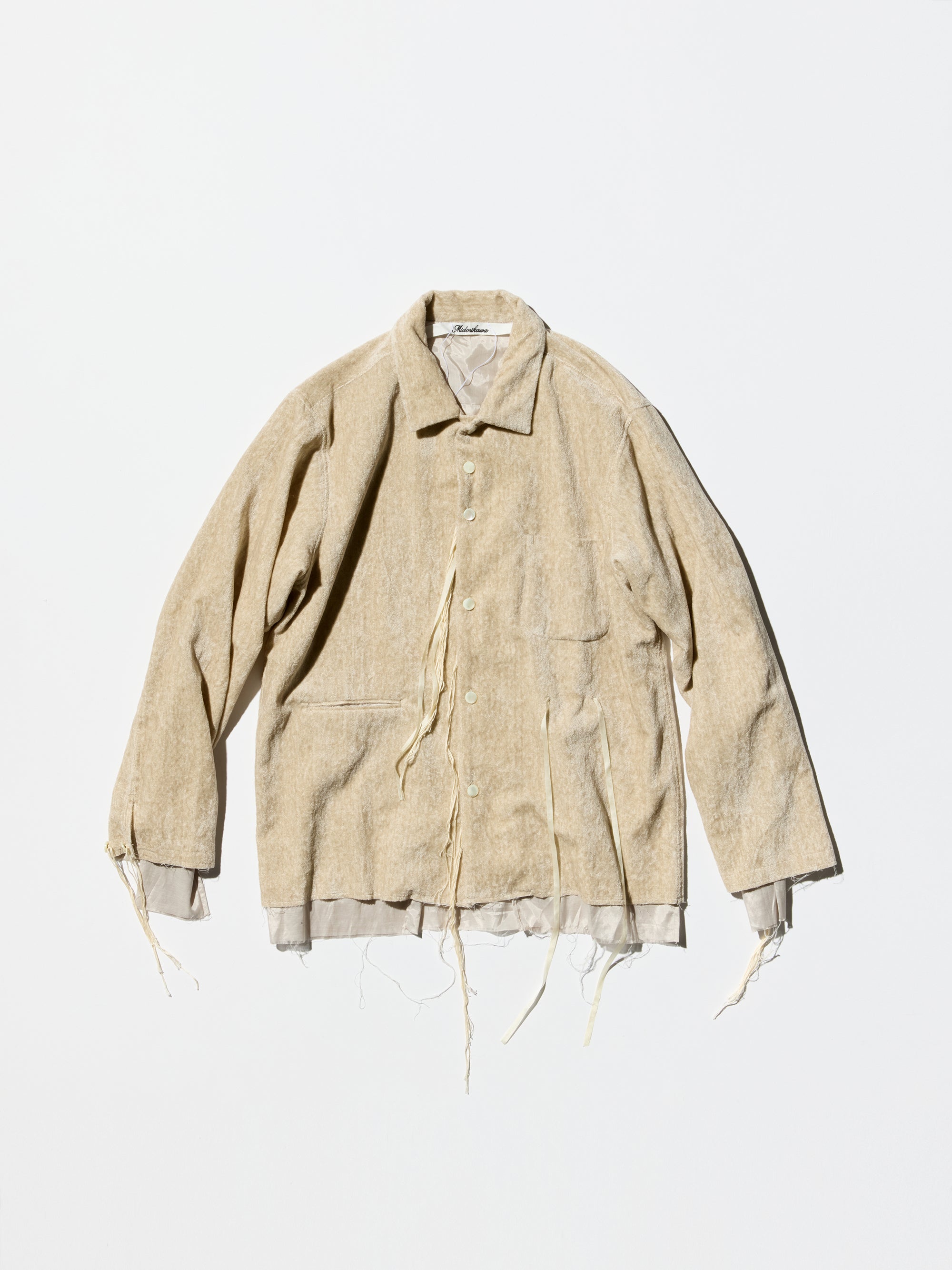 midorikawa ジャケット 20SS ベージュ 中古・古着通販】Midorikawa (ミドリカワ) Docking Leather Blouson