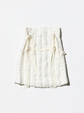 Archive《nu》Belted White Skirt
