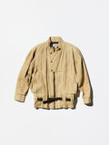 Archive《11342 from Marithé+François Girbaud》Late 1970s Pleated&Belted Linen Jacket