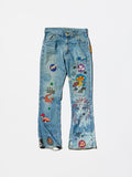 Vintage 1970s《Lee》Denim Pants Customized by a Real Hippie