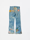 Vintage 1970s《Lee》Denim Pants Customized by a Real Hippie