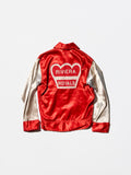 Vintage 1950s Two Tone Satin Zip-up Jacket