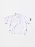Vintage《semplice sport》White Linen Shirt with Sharp, Edgy Tailoring