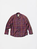 Vintage《Eddie Bauer》Red Plaid Cotton Flannel Shirt