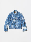 Vintage《Levi's》“76506” The Denim Jacket Stands Out with Its Detailed Distressing and Irregular Bleach Pattern