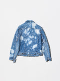 Vintage《Levi's》“76506” The Denim Jacket Stands Out with Its Detailed Distressing and Irregular Bleach Pattern