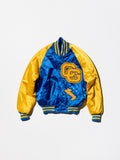Vintage《Delong SPORTSWEAR》Blue×Yellow Satin Award Jacket