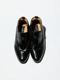 Vintage《GIORGIO BRUTINI》Black Snake Skin Short Boots