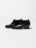 Vintage《GIORGIO BRUTINI》Black Snake Skin Short Boots