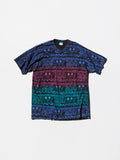 Vintage《DISNEY CHARACTER FASHIONS©》Disney Tribal Art-inspired Pattern T-shirt