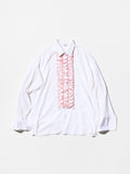 Vintage《THE COSTUME HOUSE》Detachable Ruffled Placket  05