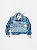Archive《DESIGUAL》Costumed Denim Patchwork Jacket