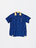 Vintage 1950s《NAT NAST》Two Tone Rayon Bowling Shirt