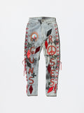 Vintage《Levi's》501 Base “GUNS&ROSES” Crazy Custom Denim Pants