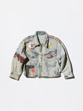 Vintage “TWO FACE” Painted Denim Jacket