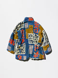 Vintage《STREET BARBARA ROOT》Ainu-inspired Tribal Pattern Long Padding Jacket