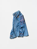 《VELVET》Original “VELVET FORMATION” Sequin Shirt Vintage Destress Denim Western Shirt Ver. Pattern 03