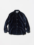 Vintage《THE Disney STORE》“MICKEY'S Blues Club” Navy Velvet Shirt